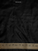 Black Meenakari Silk Brocade Handloom Banarasi Saree