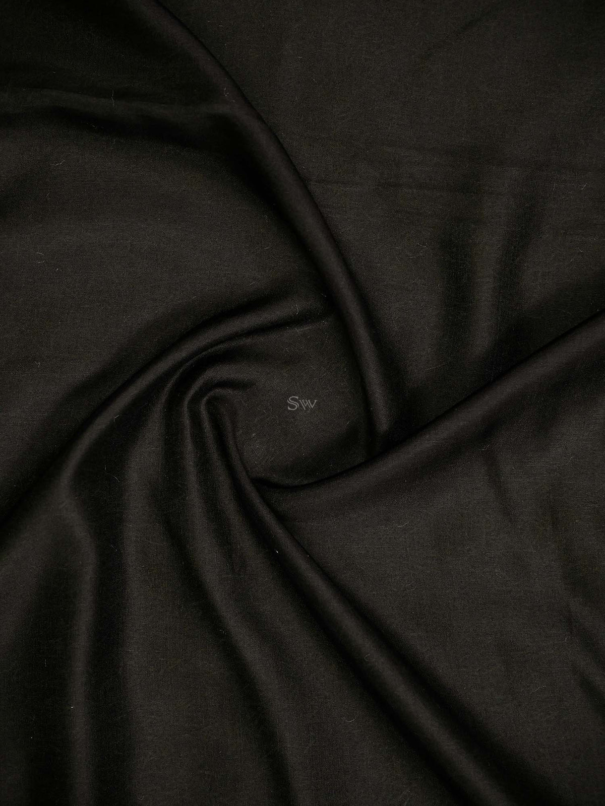 Black Pashmina Moonga Silk Handloom Banarasi Saree