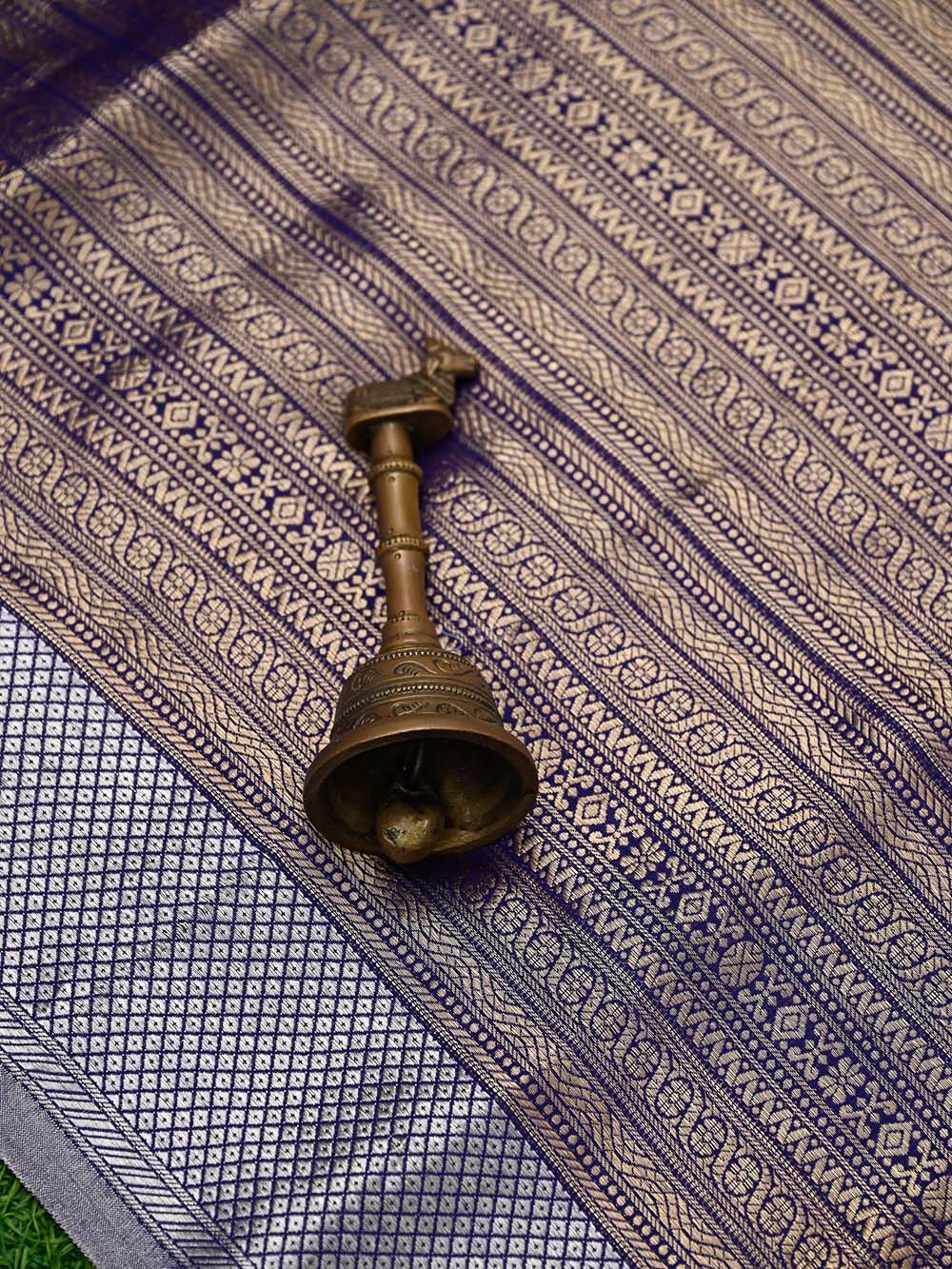 Purple Tissue Brocade Handloom Banarasi Saree