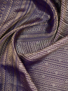 Purple Tissue Brocade Handloom Banarasi Saree - Sacred Weaves