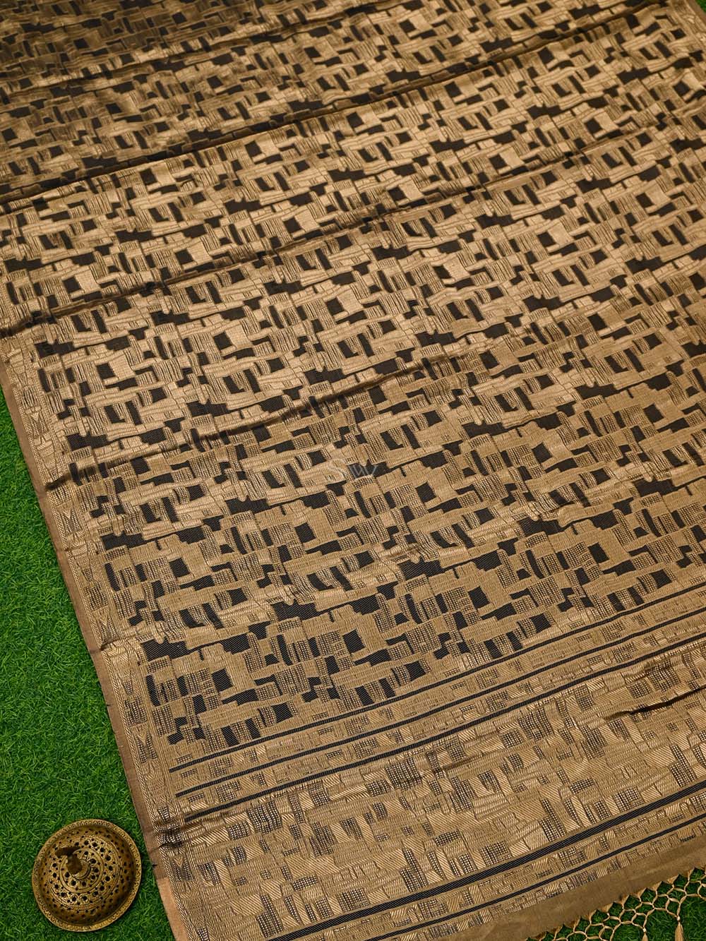 Black Tissue Brocade Handloom Banarasi Saree