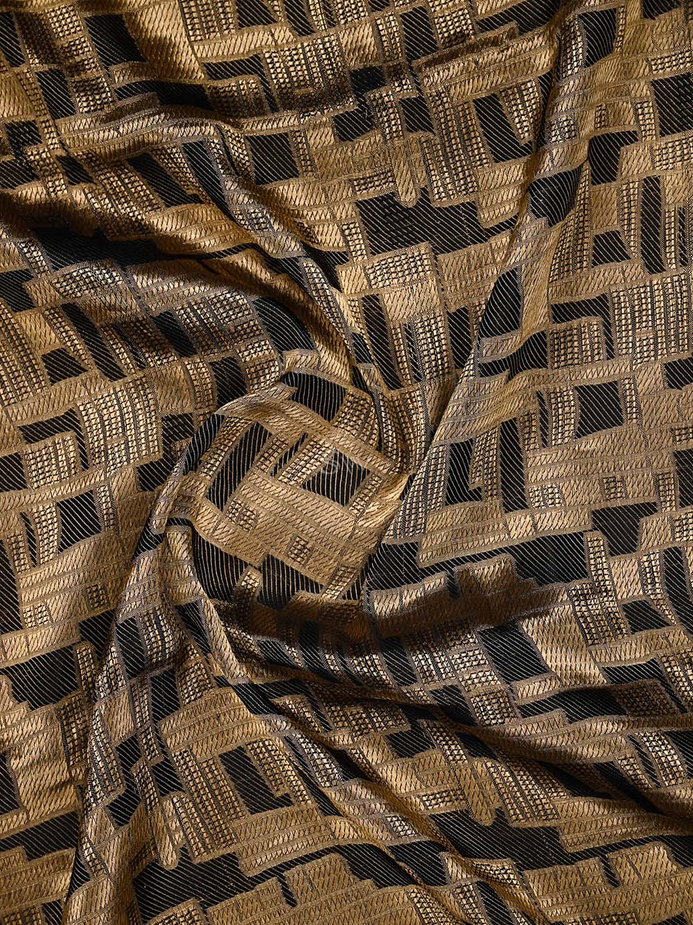 Black Tissue Brocade Handloom Banarasi Saree