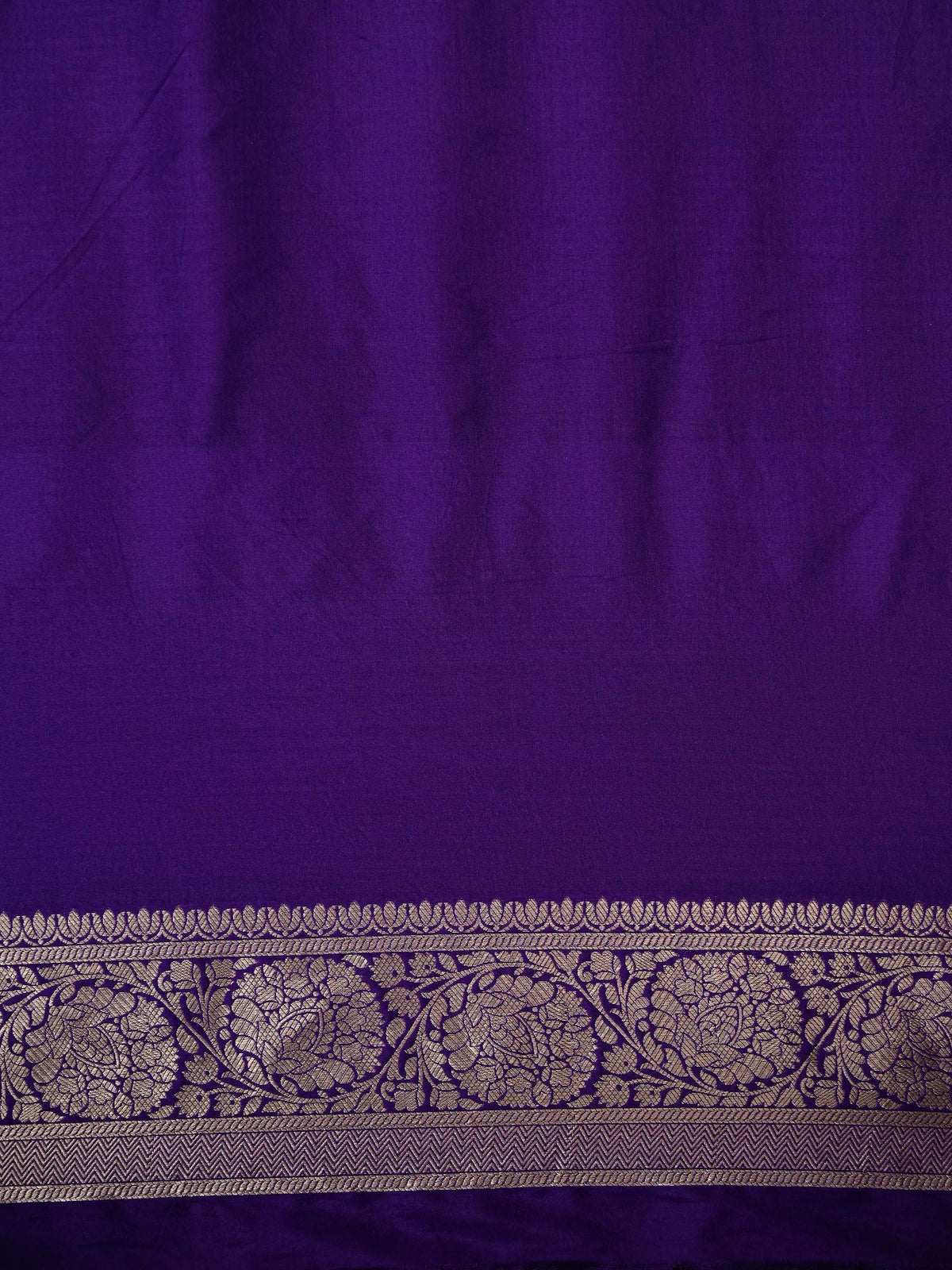 Purple Silk Brocade Handloom Banarasi Saree