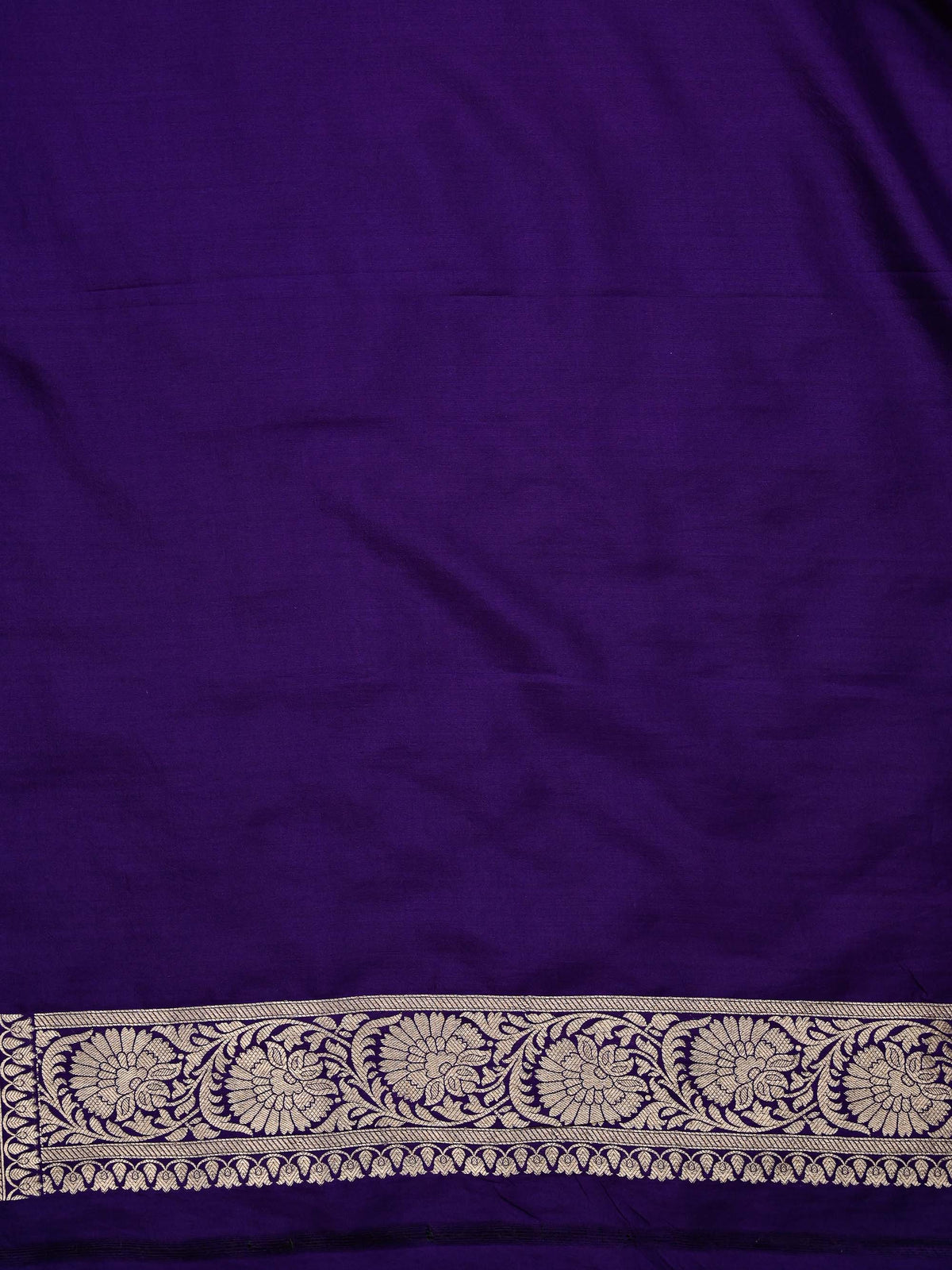 Purple Meenakari Silk Brocade Handloom Banarasi Saree