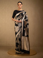 Black Katan Silk Handloom Banarasi Saree