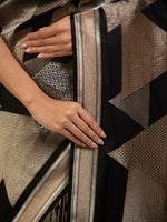 Black Katan Silk Handloom Banarasi Saree