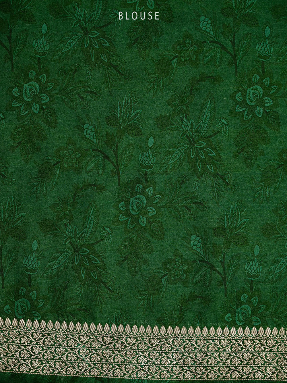Green Silk Brocade Handloom Banarasi Saree - Sacred Weaves