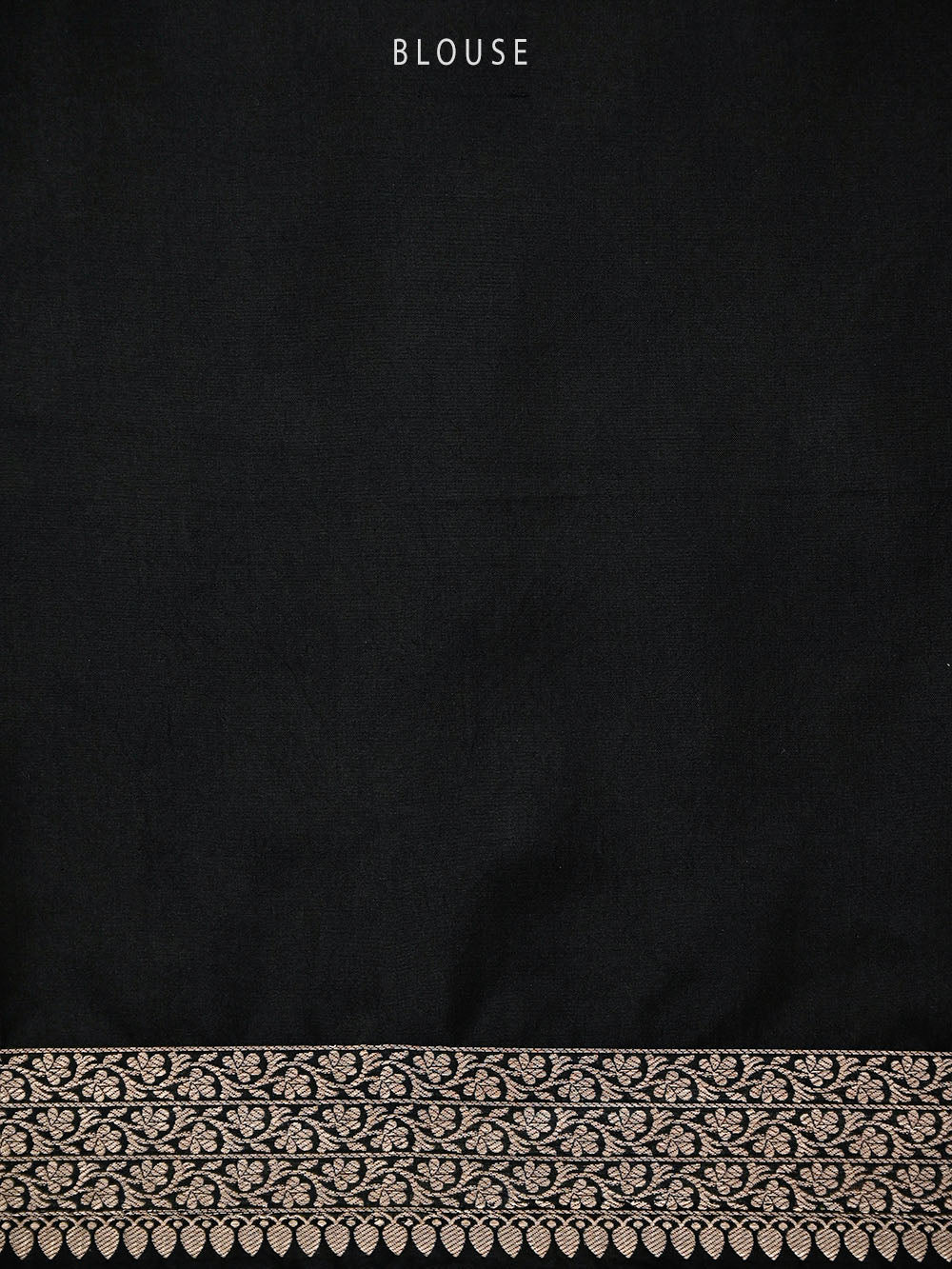 Black Silk Brocade Handloom Banarasi Saree - Sacred Weaves