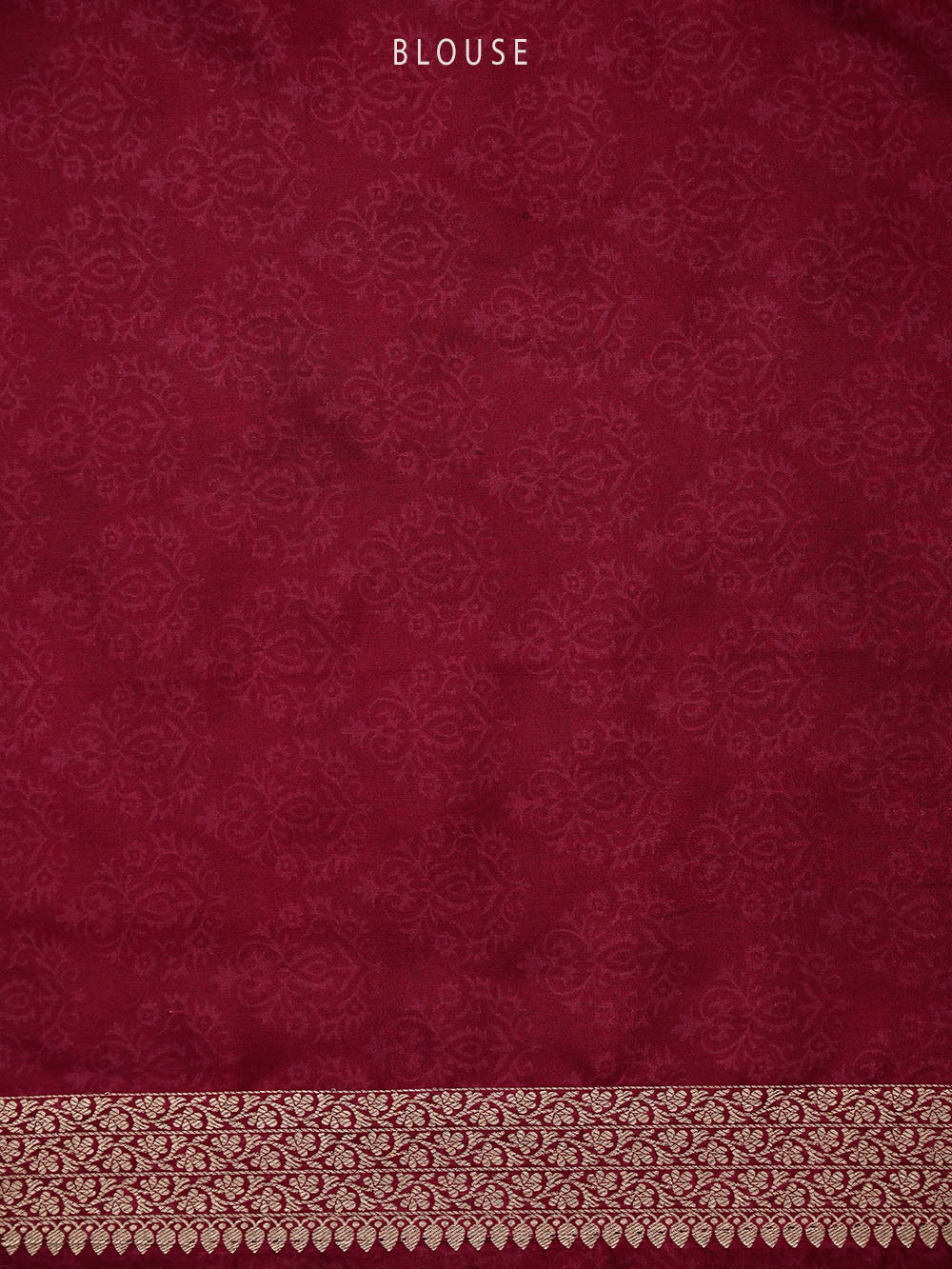 Dark Magenta Silk Brocade Handloom Banarasi Saree - Sacred Weaves