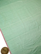 Seafoam Green Booti Dupion Silk Handloom Banarasi Suit - Sacred Weaves