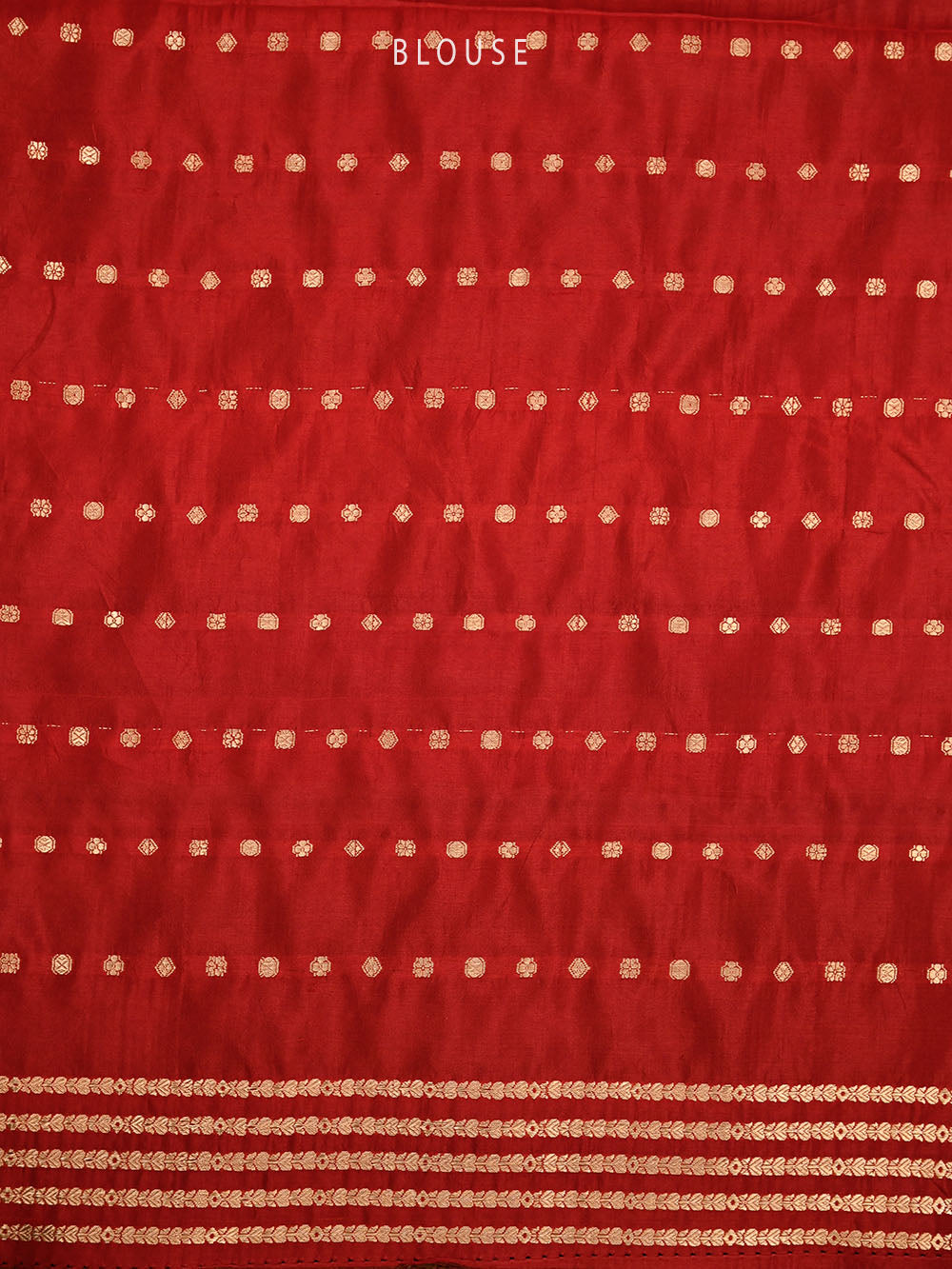Maroon Booti Katan Silk Handloom Banarasi Saree - Sacred Weaves