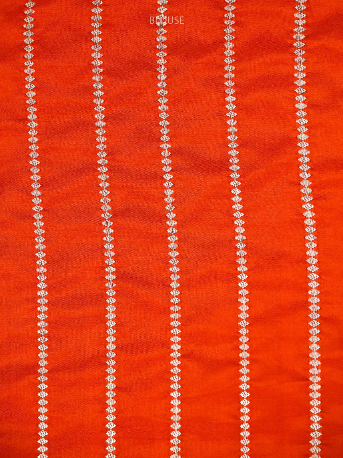 Orange Boota Katan Silk Handloom Banarasi Saree - Sacred Weaves