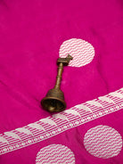 Magenta Boota Katan Silk Handloom Banarasi Saree - Sacred Weaves