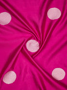 Magenta Boota Katan Silk Handloom Banarasi Saree - Sacred Weaves