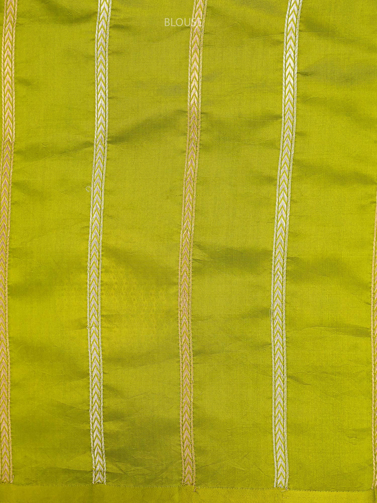 Lime Green Sona Rupa Boota Katan Silk Handloom Banarasi Saree