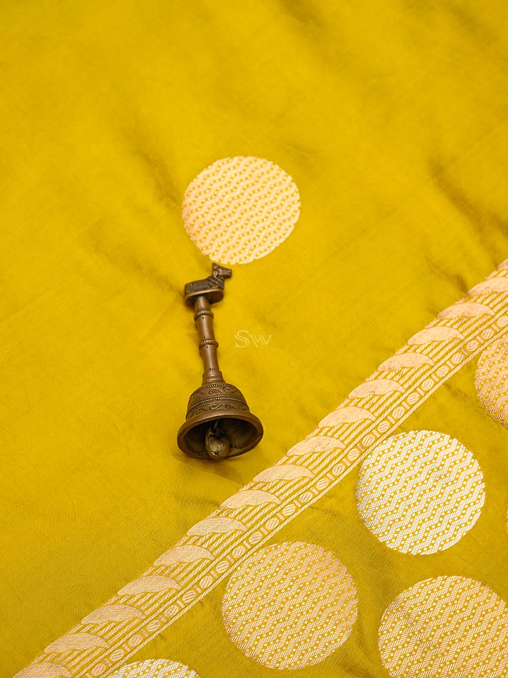 Yellow Sona Rupa Boota Katan Silk Handloom Banarasi Saree