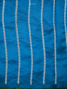 Midnight Blue Boota Katan Silk Handloom Banarasi Saree - Sacred Weaves