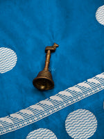 Midnight Blue Boota Katan Silk Handloom Banarasi Saree - Sacred Weaves