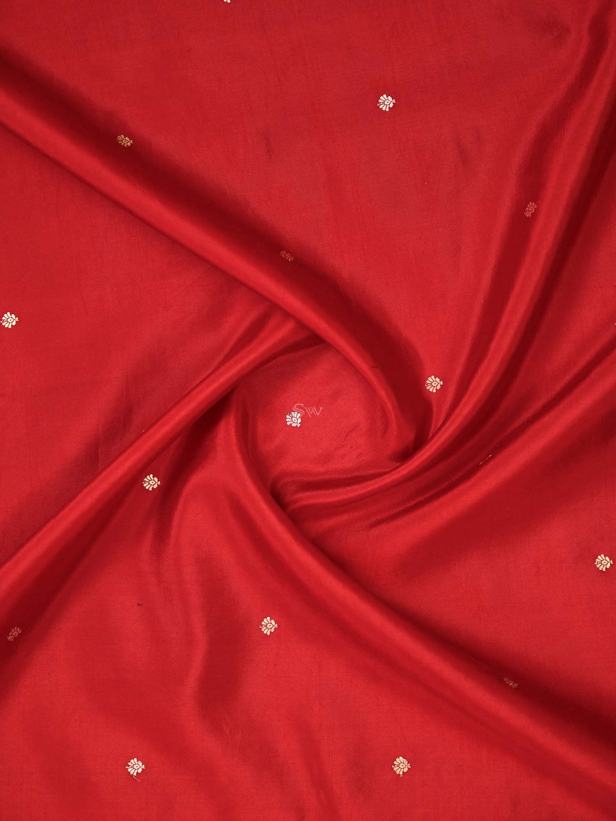 Maroon Booti Katan Silk Handloom Banarasi Saree