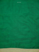 Bottle Green Silk Shikargah Brocade Handloom Banarasi Saree - Sacred Weaves