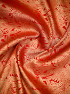 Red Silk Shikargah Brocade Handloom Banarasi Saree - Sacred Weaves