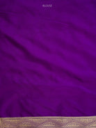 Purple Meenakari Silk Brocade Handloom Banarasi Saree - Sacred Weaves