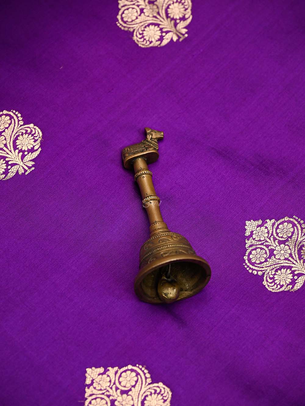 Purple Boota Katan Silk Handloom Banarasi Suit - Sacred Weaves