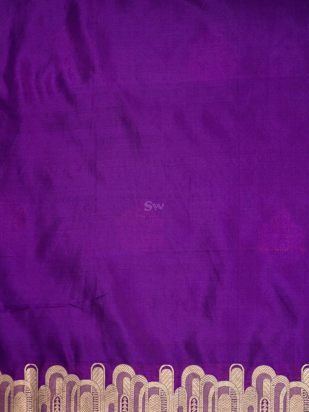 Purple Boota Katan Silk Handloom Banarasi Suit - Sacred Weaves