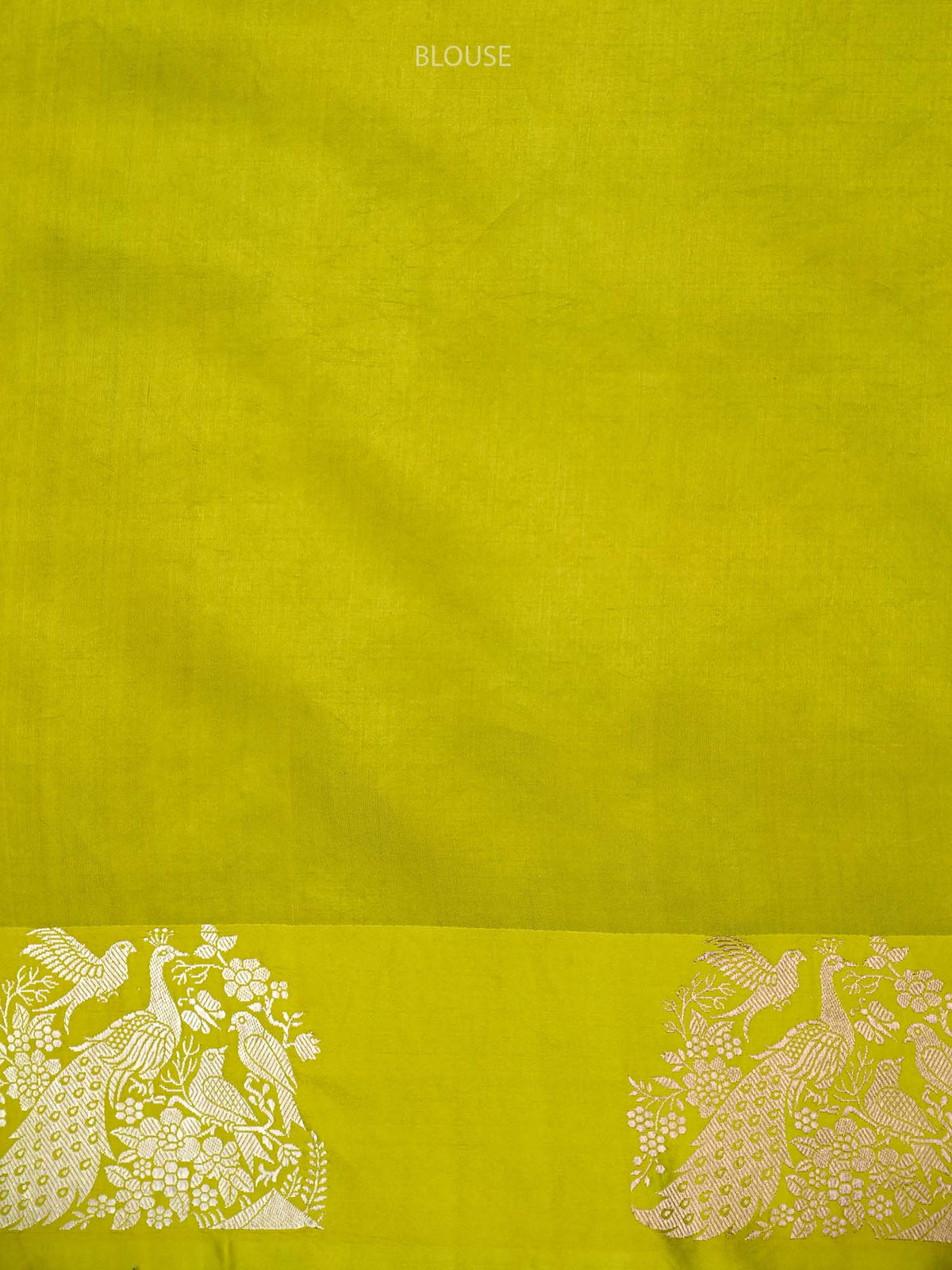 Lime Green Meenakari Katan Silk Handloom Banarasi Saree