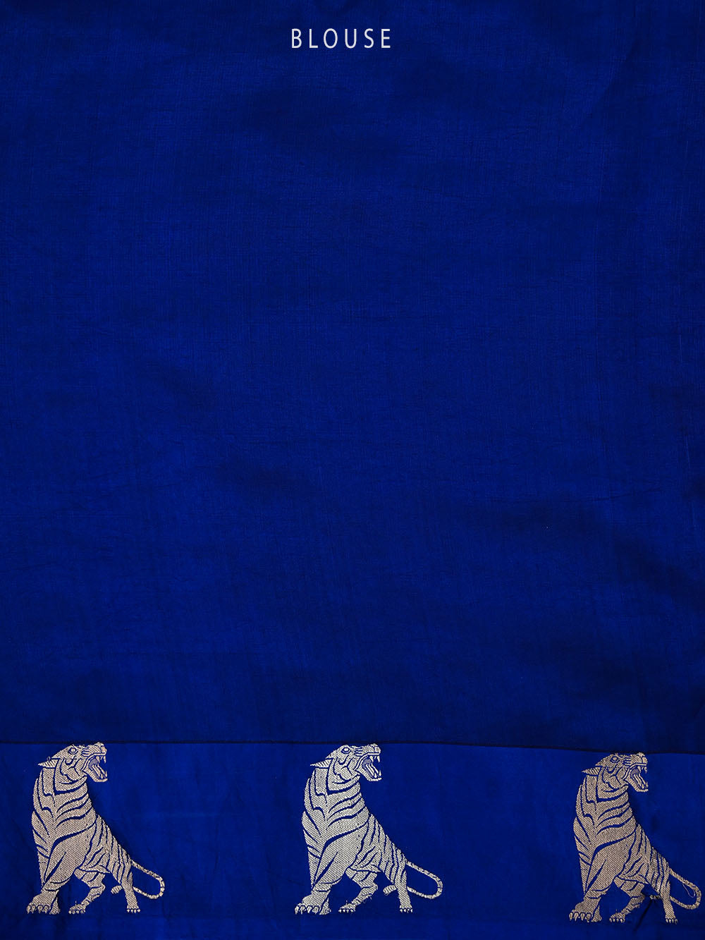 Dark Royal Blue Meenakari Booti Katan Silk Handloom Banarasi Saree - Sacred Weaves