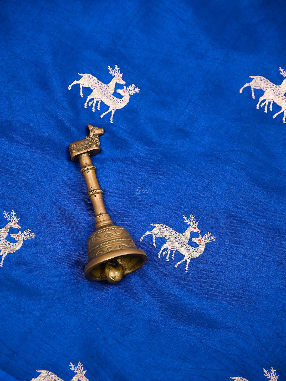 Blue Meenakari Katan Silk Handloom Banarasi Saree