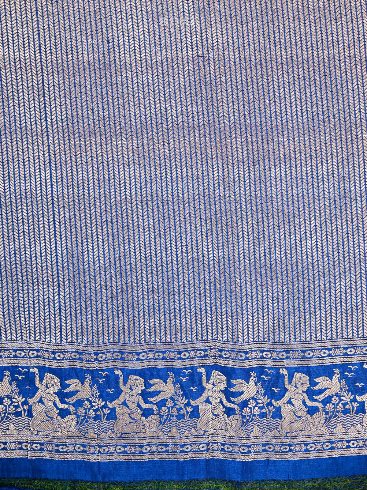 Blue Meenakari Katan Silk Handloom Banarasi Saree
