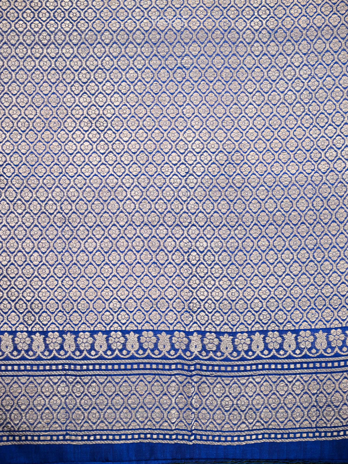 Blue Meenakari Katan Silk Handloom Banarasi Saree
