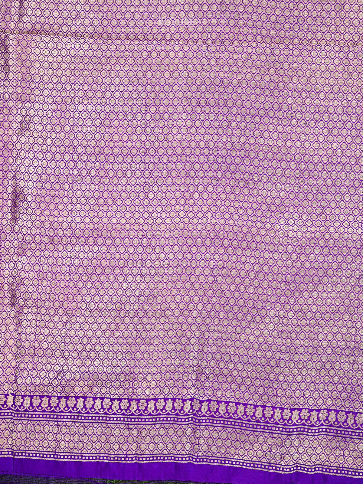 Purple Meenakari Katan Silk Handloom Banarasi Saree