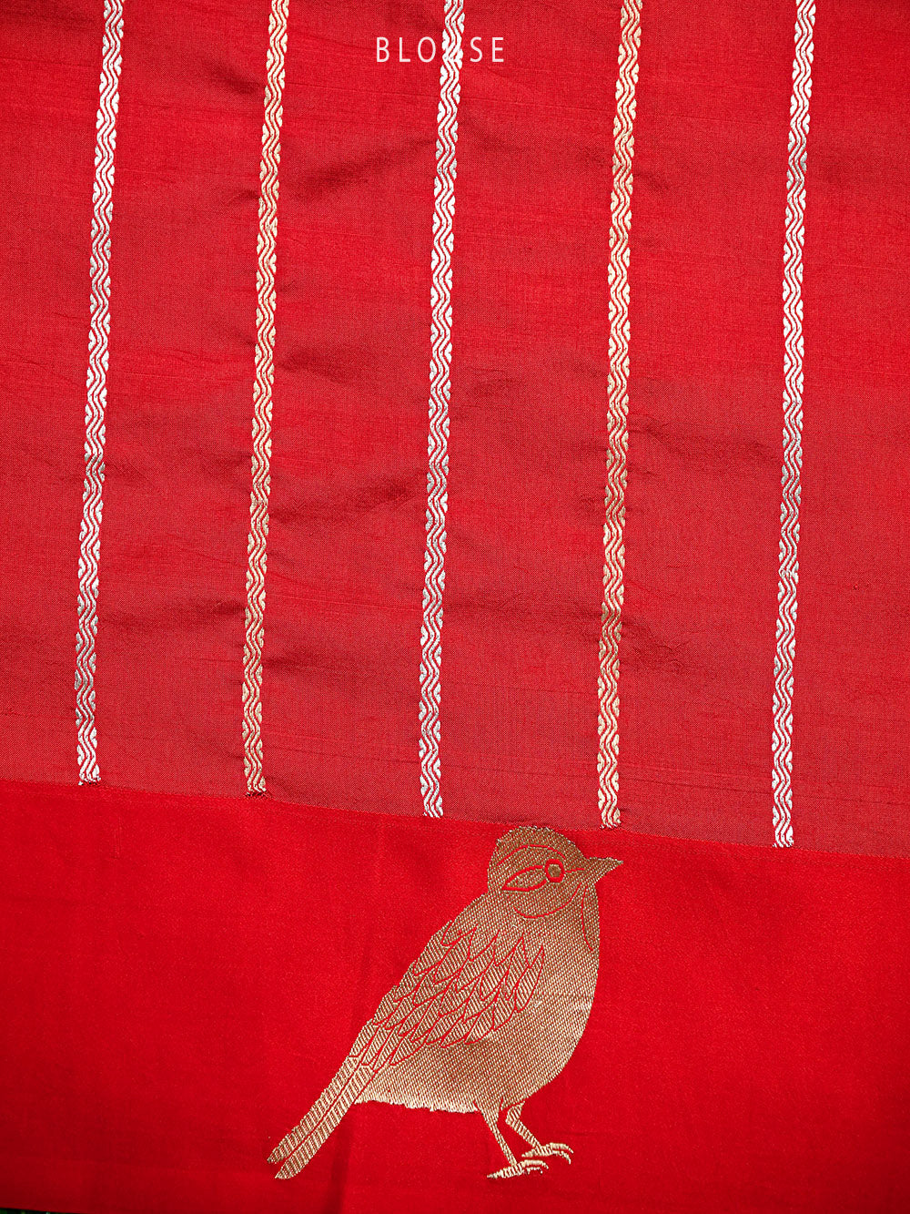 Red Booti Katan Silk Handloom Banarasi Saree