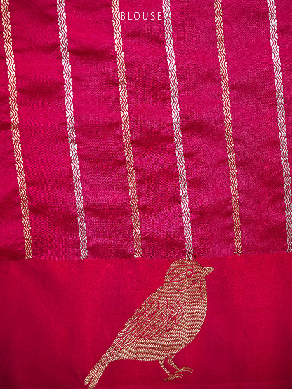 Magenta Booti Katan Silk Handloom Banarasi Saree