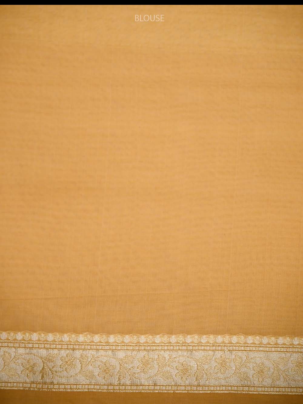 Pastel Orange Zari Cotton Saree - Sacred Weaves