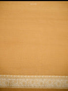 Pastel Orange Zari Cotton Saree - Sacred Weaves