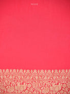 Pink Jaal Khaddi Georgette Handloom Banarasi Saree - Sacred Weaves