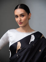 Black Booti Pure Silk Handloom Banarasi Saree