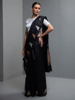 Black Booti Pure Silk Handloom Banarasi Saree