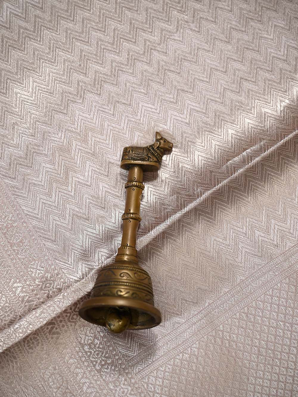 Pastel Pink Tissue Brocade Handloom Banarasi Saree - Sacred Weaves