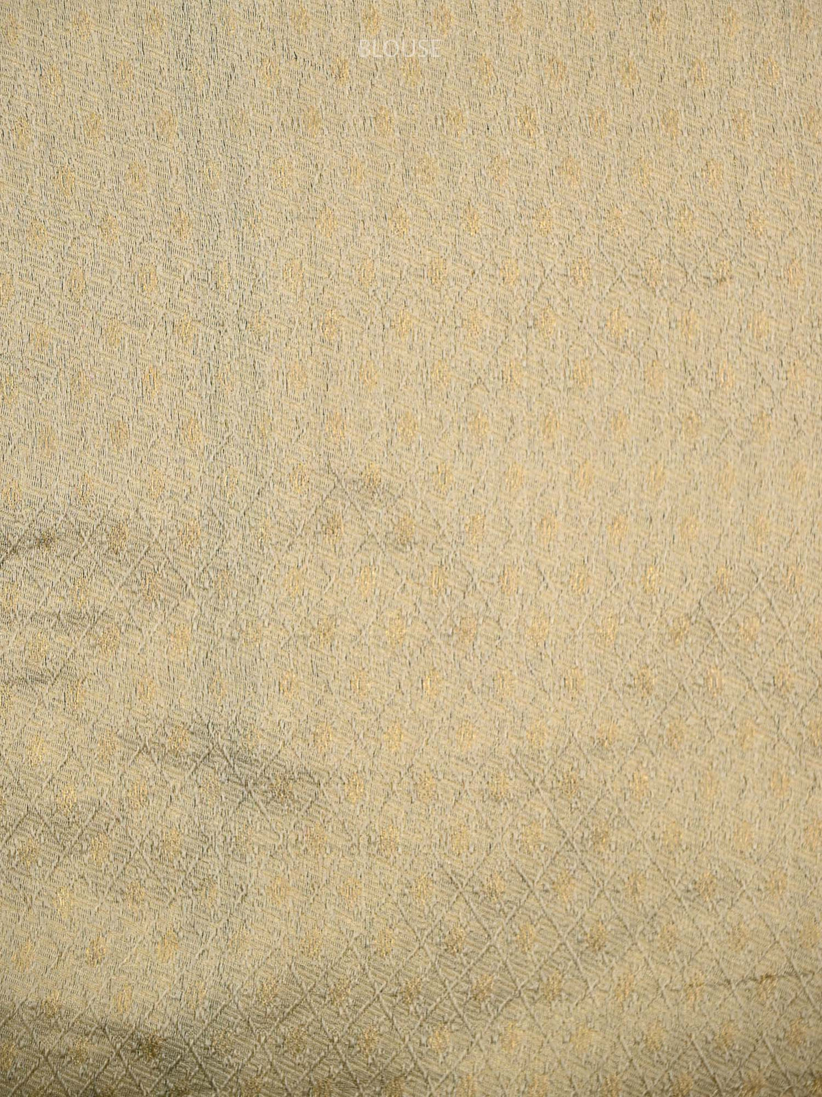 Beige Gold Tissue Brocade Handloom Banarasi Saree