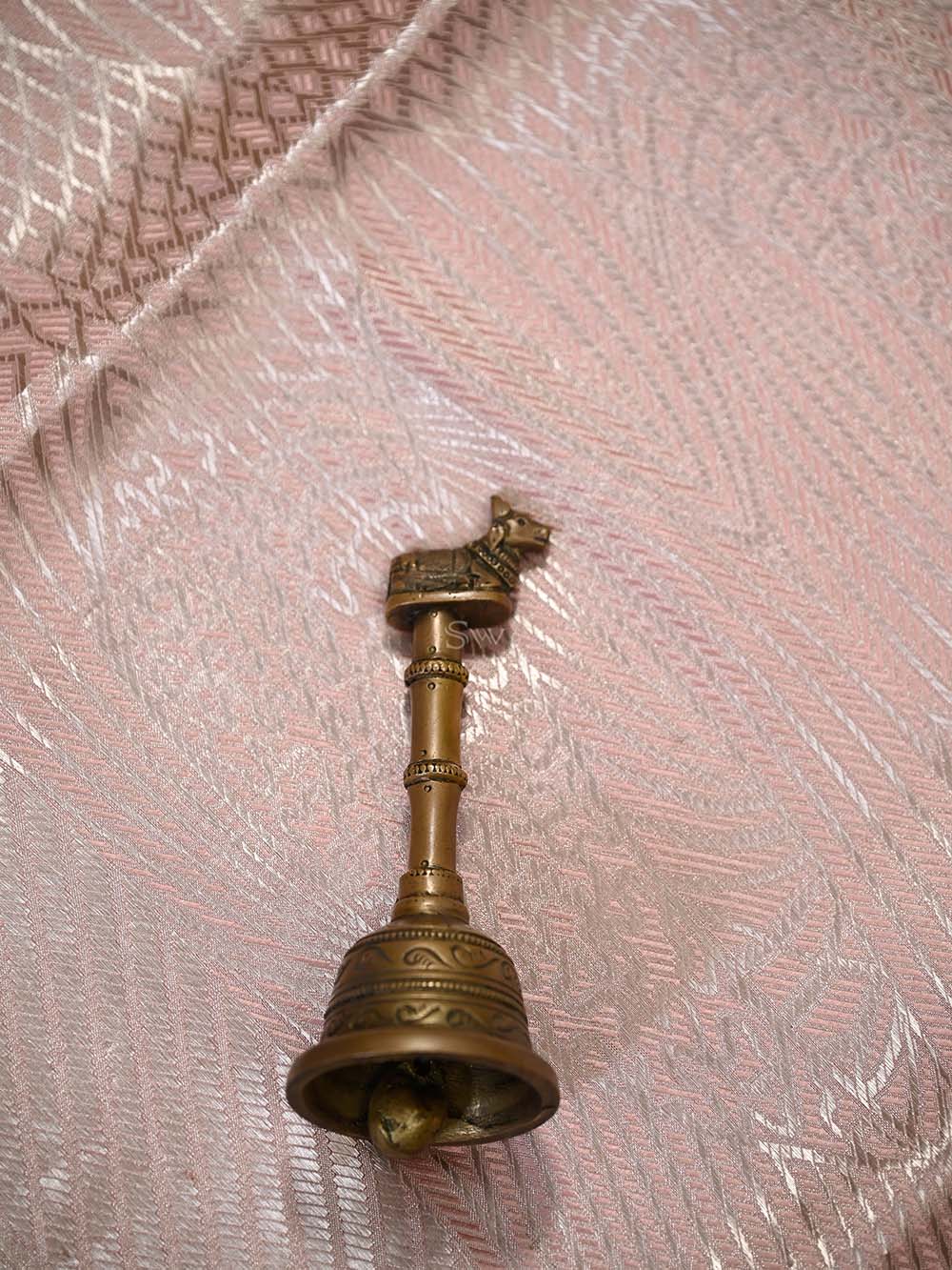 Pastel Pink Silk Tissue Brocade Handloom Banarasi Saree - Sacred Weaves