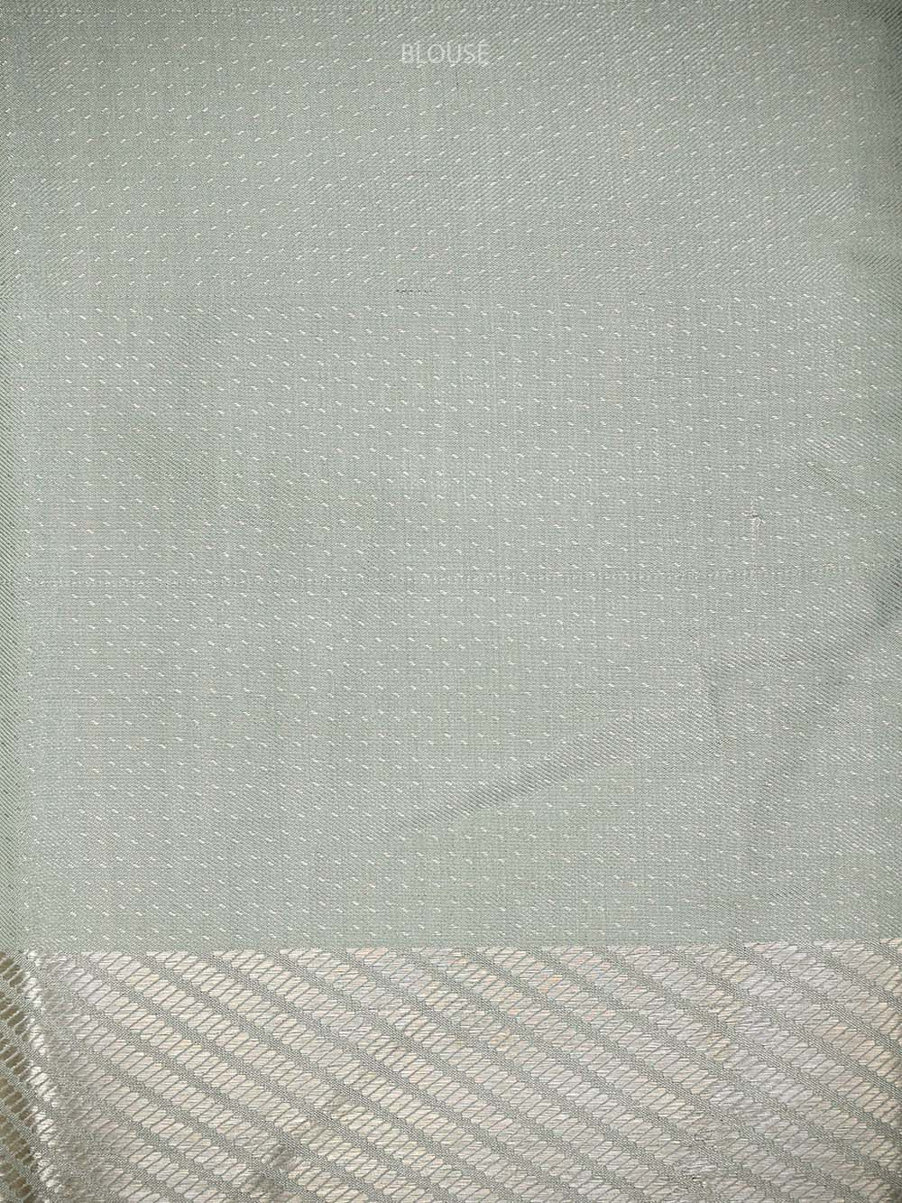 Sea Green Silk Tissue Brocade Handloom Banarasi Saree - Sacred Weaves