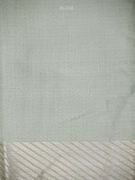 Sea Green Silk Tissue Brocade Handloom Banarasi Saree - Sacred Weaves