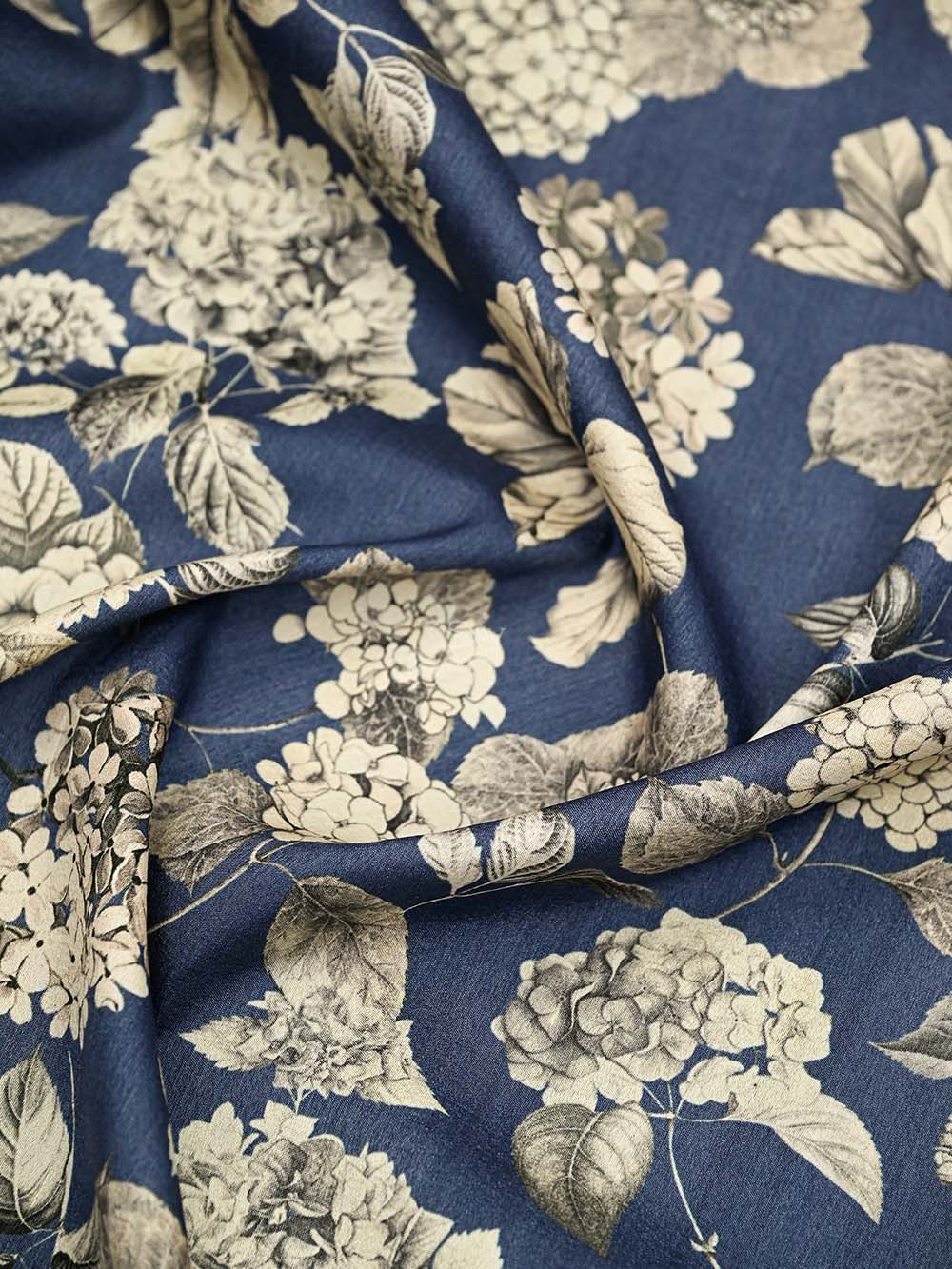 Midnight Blue Booti Moonga Tussar Silk Handloom Banarasi Suit - Sacred Weaves