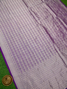 Purple Silk Brocade Handloom Banarasi Saree - Sacred Weaves