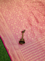 Magenta Silk Shikargah Brocade Handloom Banarasi Saree - Sacred Weaves