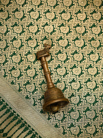Bottle Green Silk Brocade Handloom Banarasi Saree - Sacred Weaves